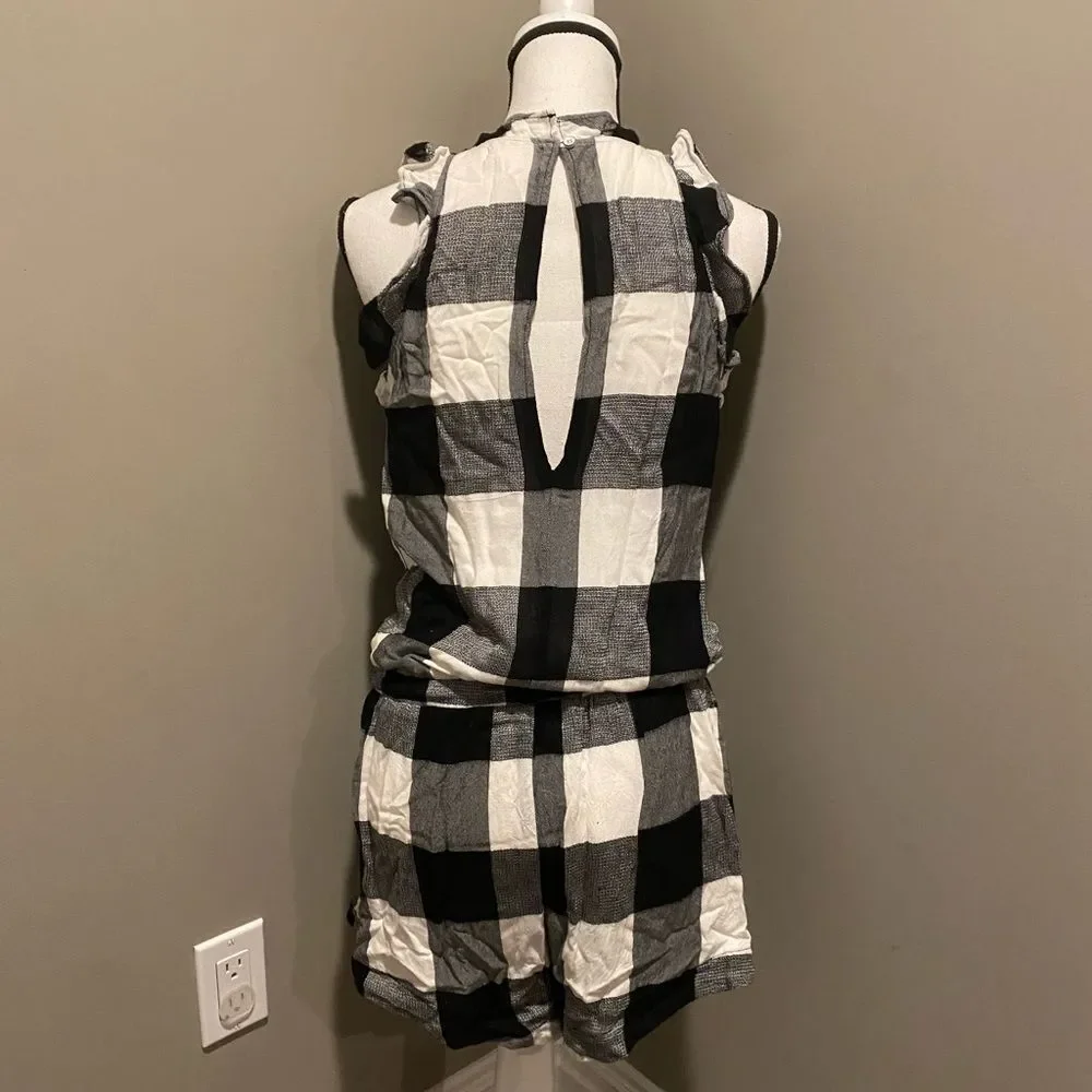 Anthropologie Cloth & Stone checkered gingham romper - Picture 3 of 15